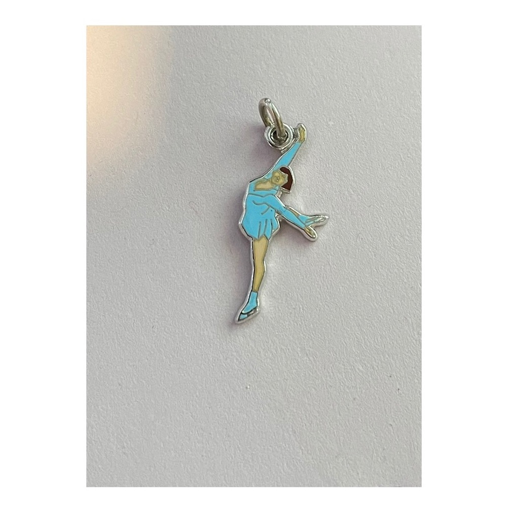 Figure Skating Necklace Charm